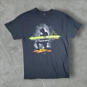 Kerusso Weapons of Our Warfare T-Shirt Mens Medium Black Christian Soldier 2010